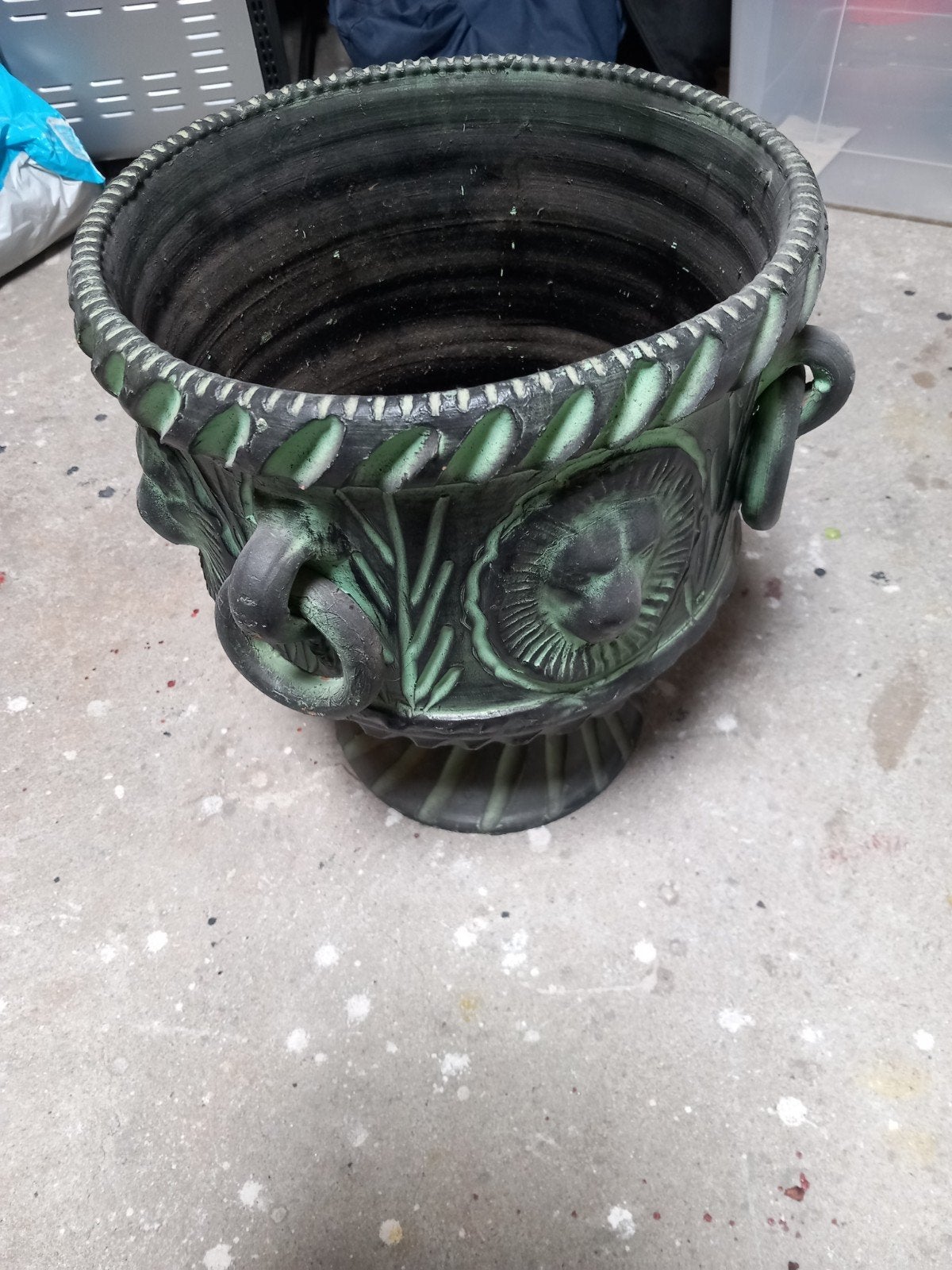 Aardewerk groene pot., Ophalen