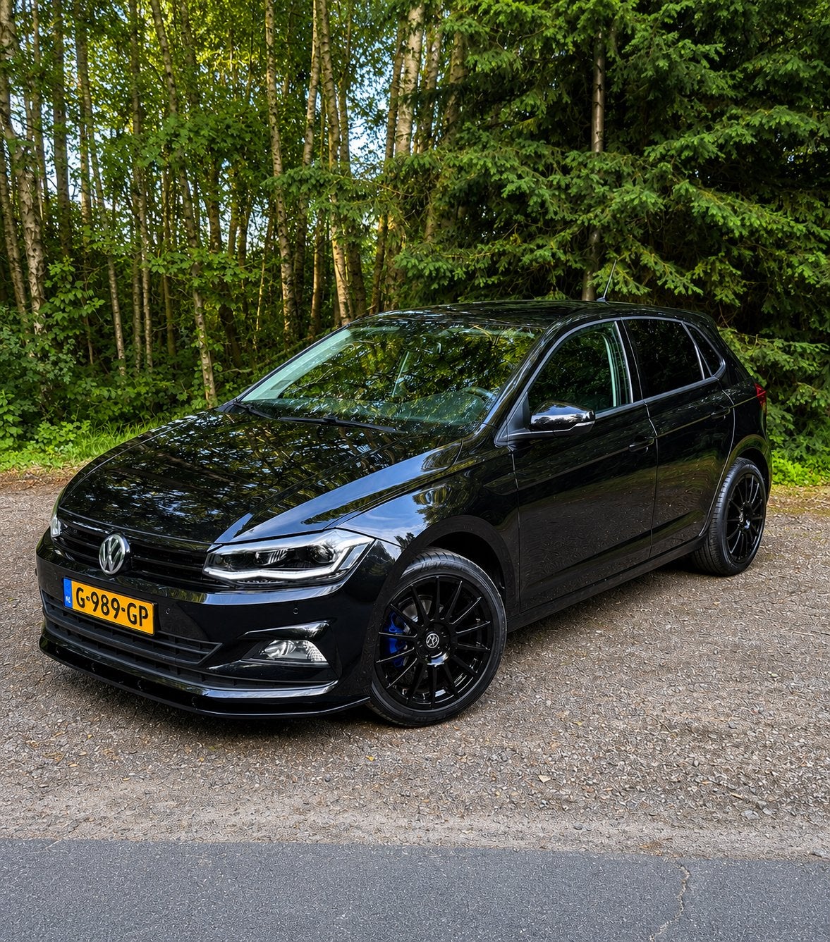 Volkswagen Polo 1.0 TSI 95PK 5D Bluemotion 7-DSG 2018 Zwart, Stof, 95 pk, Particulier, 1080 kg