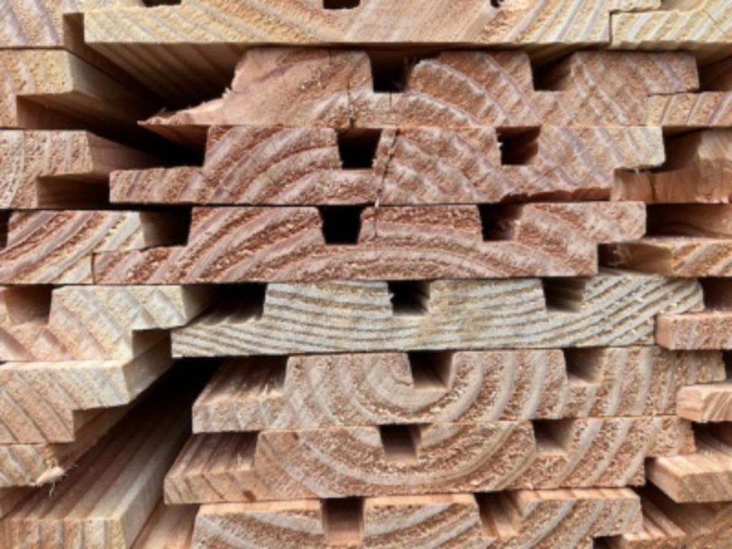 douglas deens rabat in dubbel en triple verticale gevelbekle, Ophalen, Minder dan 25 mm, Nieuw, Plank