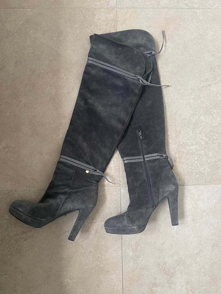 Mooie Frida laarzen, Kleding | Dames, Schoenen, Verzenden, Zo goed als nieuw, Zwart, Hoge laarzen