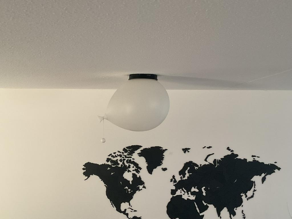 Bilumen ballonlamp Yves Christin 1975, Ophalen of Verzenden, Zo goed als nieuw, Kunststof