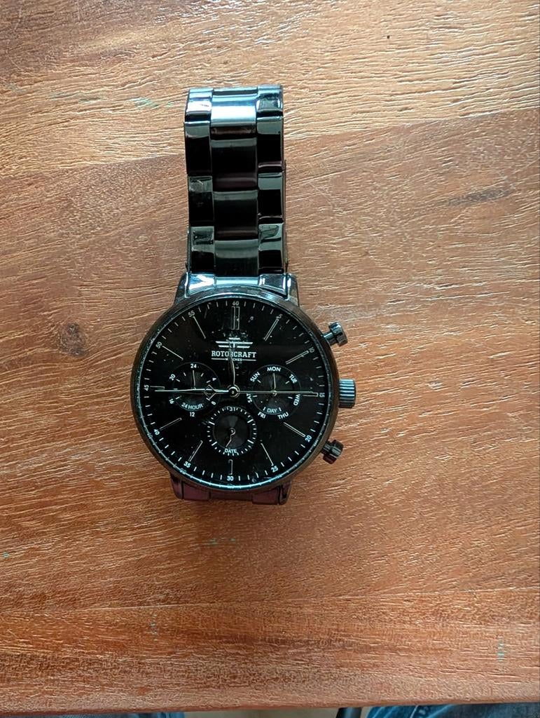 Rotorcraft RC1501 Horloge - Weinig Gedragen, Staal, Staal, Polshorloge, Zo goed als nieuw