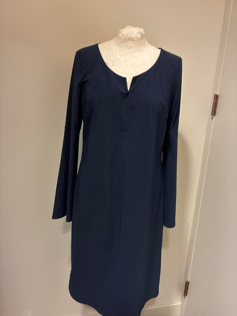 LaDress Wilma Jurk M Zo goed als nieuw, Maat 38/40 (M), Blauw, Ophalen of Verzenden, Zo goed als nieuw