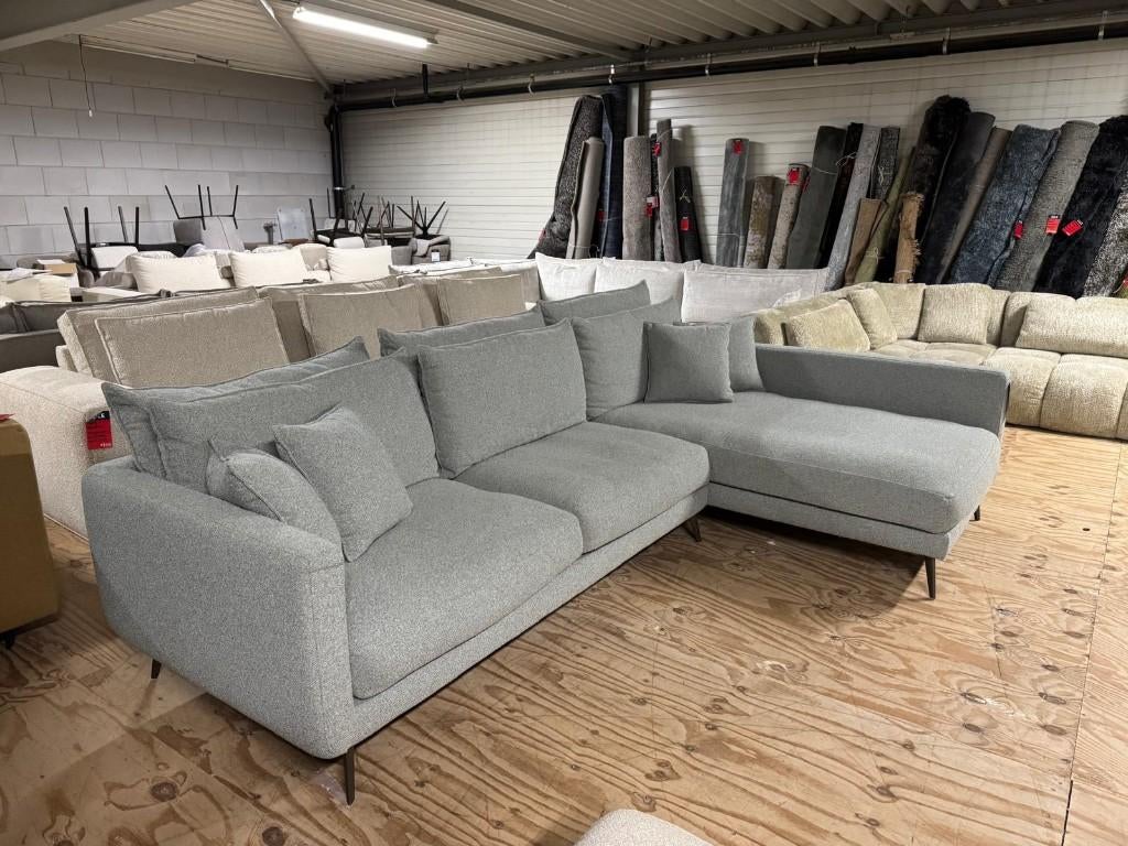 Hoekbank Suus l Whoon l Meubilex l van €2749,- voor 1299,-, Ophalen, 100 tot 125 cm, Hoekbank, 300 cm of meer