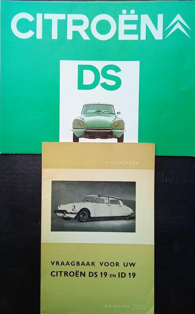 Vraagbaak Citroën DS19, ID19 (1964) + grote poster DS 1973, Ophalen of Verzenden, Zo goed als nieuw, Citroën