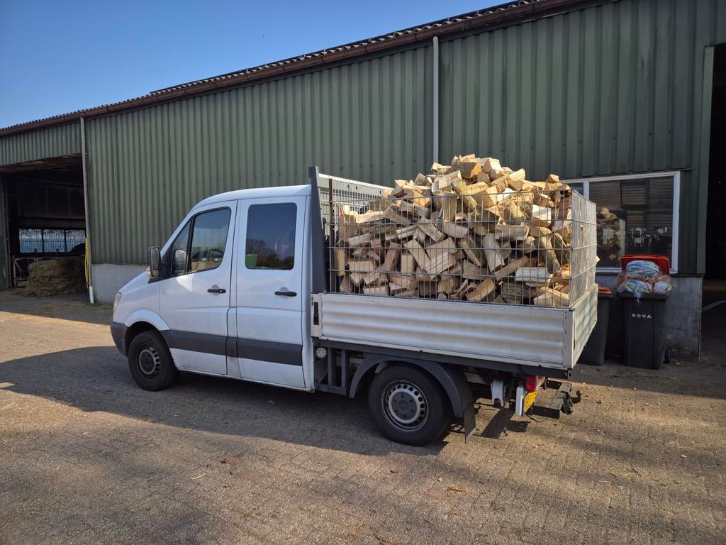 Brandhout eiken / mix haardhout thuisbezorgd, Tuin en Terras, Haardhout, 6 m³ of meer, Ophalen of Verzenden, Eikenhout, Blokken