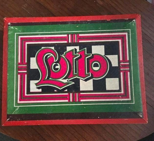 Vintage Lotto Spel, Gebruikt, Onbekend, Ophalen of Verzenden, Vijf spelers of meer
