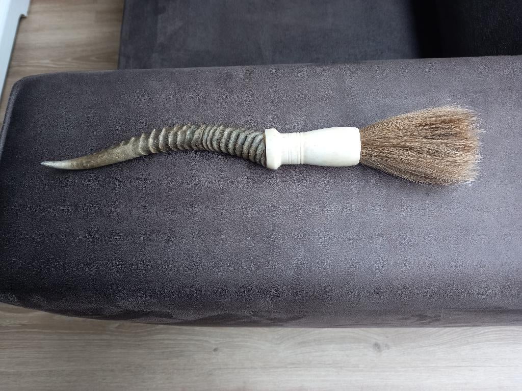 Kalligrafeerkwast ramshoorn stoer en landelijk, Ophalen of Verzenden, Nieuw