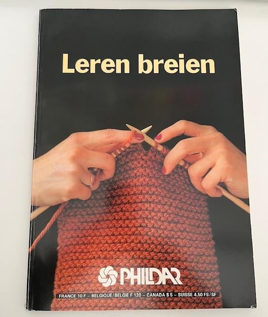 Leren breien - Phildar, Hobby en Vrije tijd, Breien en Haken, Zo goed als nieuw, Breien, Patroon of Boek, Ophalen of Verzenden