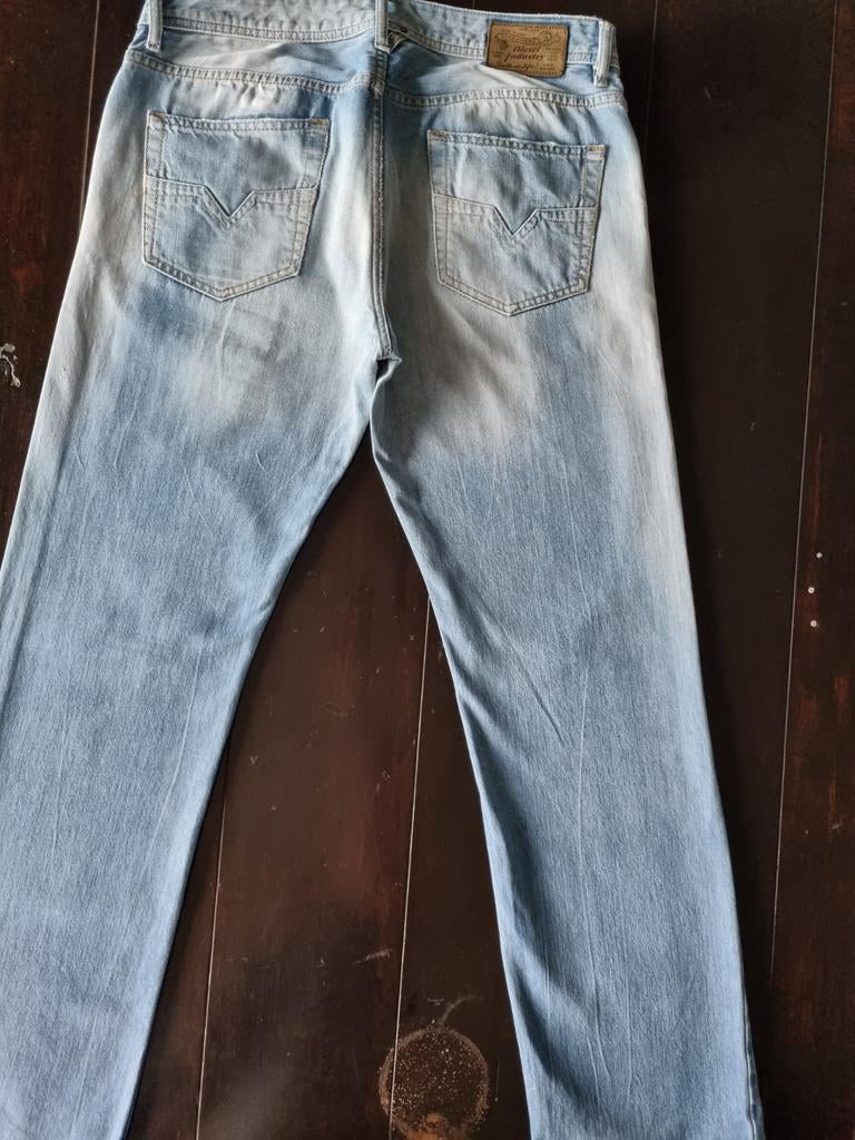 CLASSIC VINTAGE DIESEL LARKEE REGULAR STRAIGHT JEANS 34/32!!, Diesel, Blauw, Ophalen of Verzenden, Zo goed als nieuw