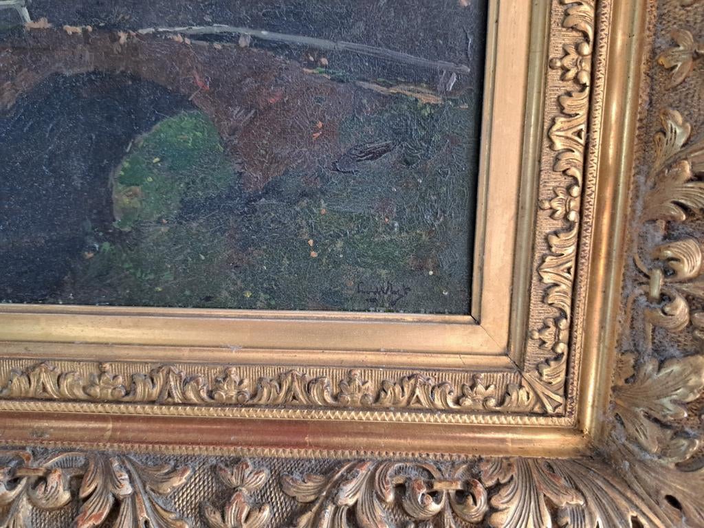 Leendert van der Vlist, schilderij, paneel in lijst, Antiek en Kunst, Ophalen