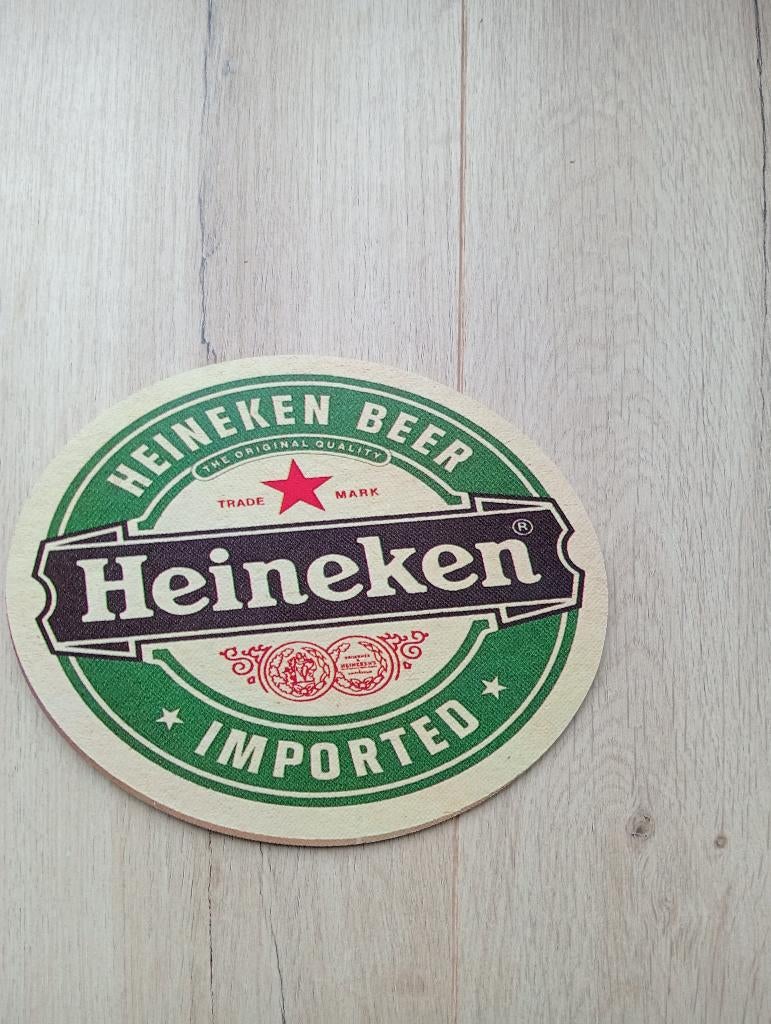 Heineken kunststof reclame bord Bierviltje, Verzamelen, Ophalen of Verzenden, Gebruikt, Reclamebord, Plaat of Schild, Heineken