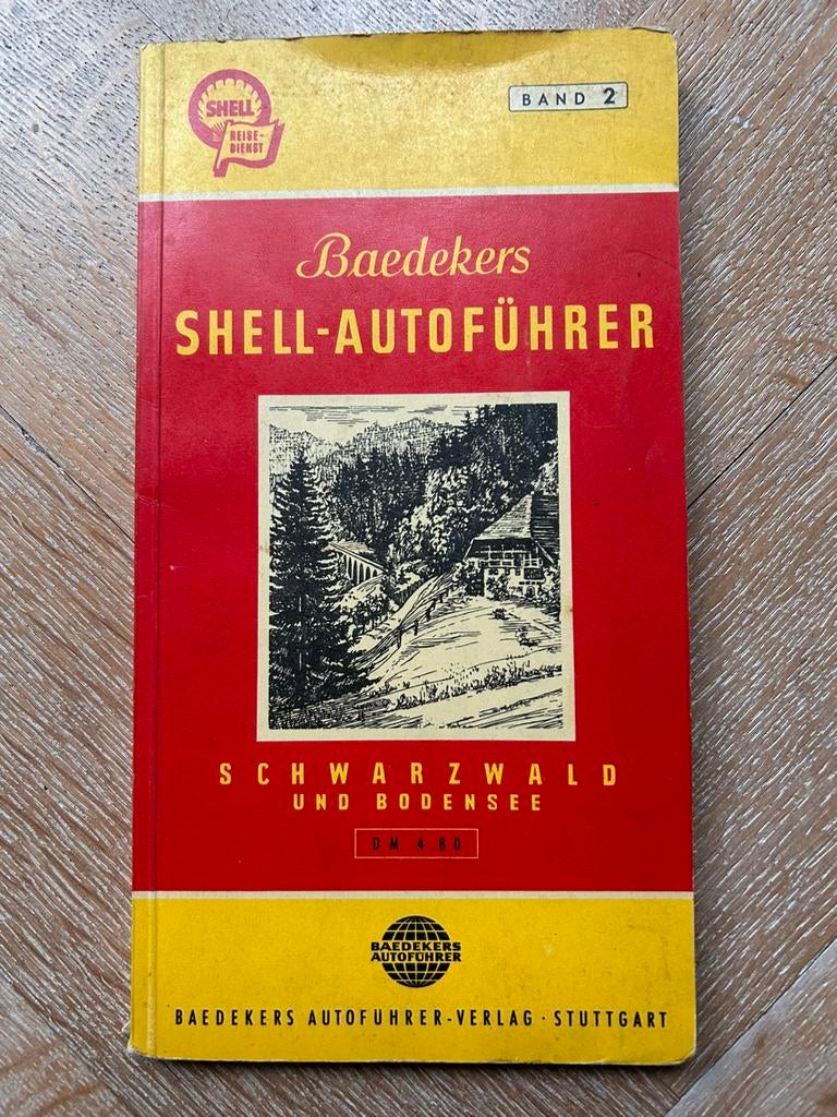 Shell kaarten en reisgids Zwarte Woud 1955, Boeken, Atlassen en Landkaarten, Gelezen, Ophalen of Verzenden, Landkaart, Duitsland