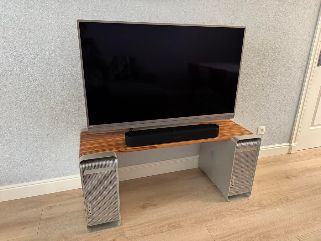 Uniek TV meubel van Apple Mac G5 kasten, Ophalen, Gebruikt, 100 tot 150 cm, Minder dan 100 cm