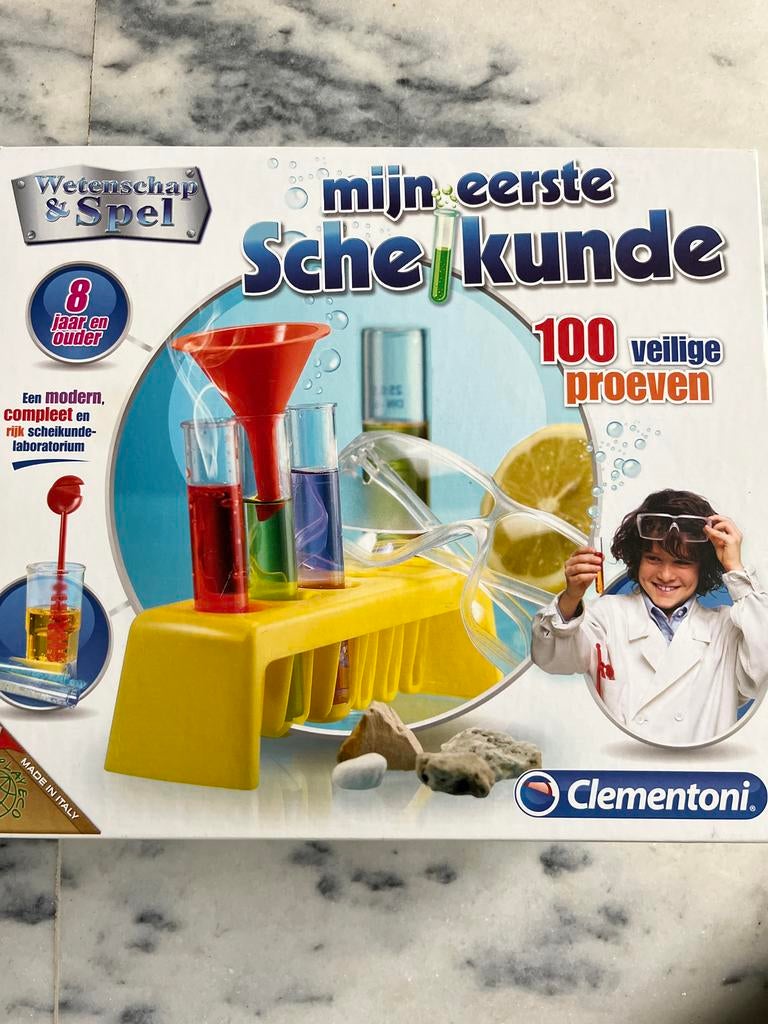 Mijn Eerste Scheikunde - Clementoni nieuw nooit gebruikt., Ophalen of Verzenden, Zo goed als nieuw, Ontdekken