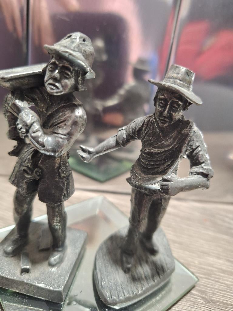 Tinnen figuren, Daalderop, zaaier en drager, Antiek en Kunst, Ophalen of Verzenden