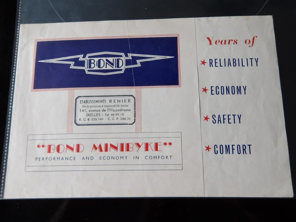folder BOND Minibyke scooter, Motoren, Verzenden, Overige merken
