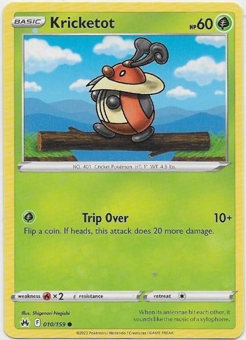 Crown Zenith,  Kricketot [common] 10/159, Ophalen of Verzenden, Nieuw, Losse kaart