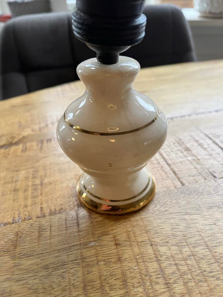 Vintage lampvoet met gouden details - 10cm, Ophalen of Verzenden, Gebruikt, Overige materialen, Minder dan 100 cm