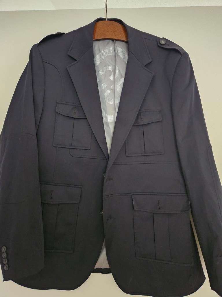 Prachtig colbert donker blauw, Kleding | Heren, Ophalen of Verzenden, Zo goed als nieuw, Maat 56/58 (XL), Blauw