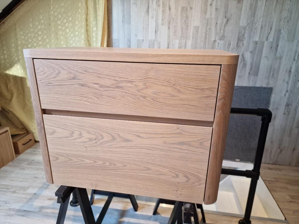 Foto 15 van Massief eiken houten badmeubel met ronde hoeken 80cm!