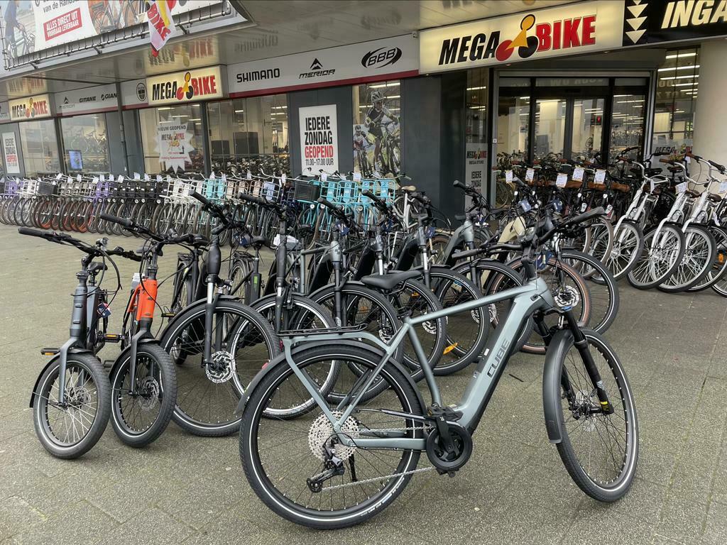 CUBE fietsen bij Mega Bike 1000 stuks op voorraad, Ophalen of Verzenden, Nieuw, 50 km per accu of meer, Overige merken