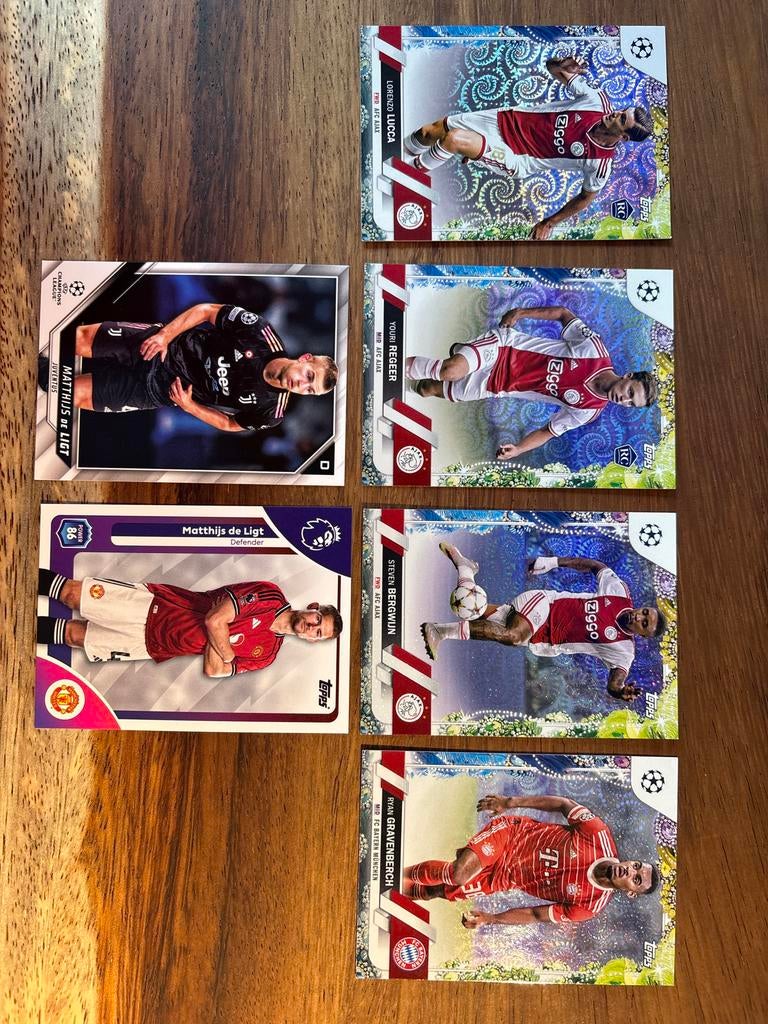 Topps Voetbal Spelerskaarten - Ajax, Juventus, Man Utd, Ophalen of Verzenden, Nieuw, Stickers en Plaatjes