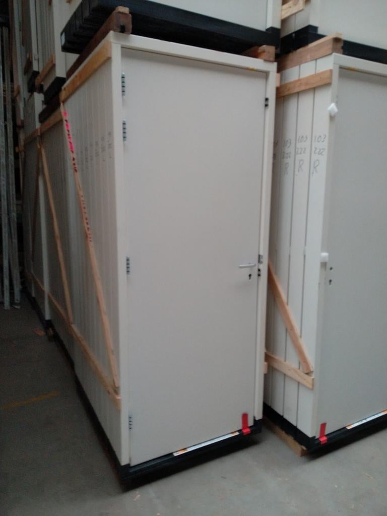 Hardhout kozijn met dichte deur [buitendeurkozijn], Doe-het-zelf en Verbouw, Deuren en Horren, 100 tot 120 cm, 215 cm of meer