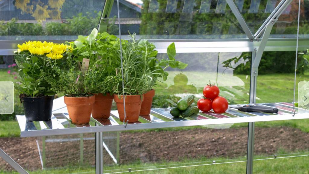 Opklapbaar schap voor uw tuin - Aluminium - 122cm x 30cm, Verzenden, Nieuw, Minder dan 10 meter, Overige typen
