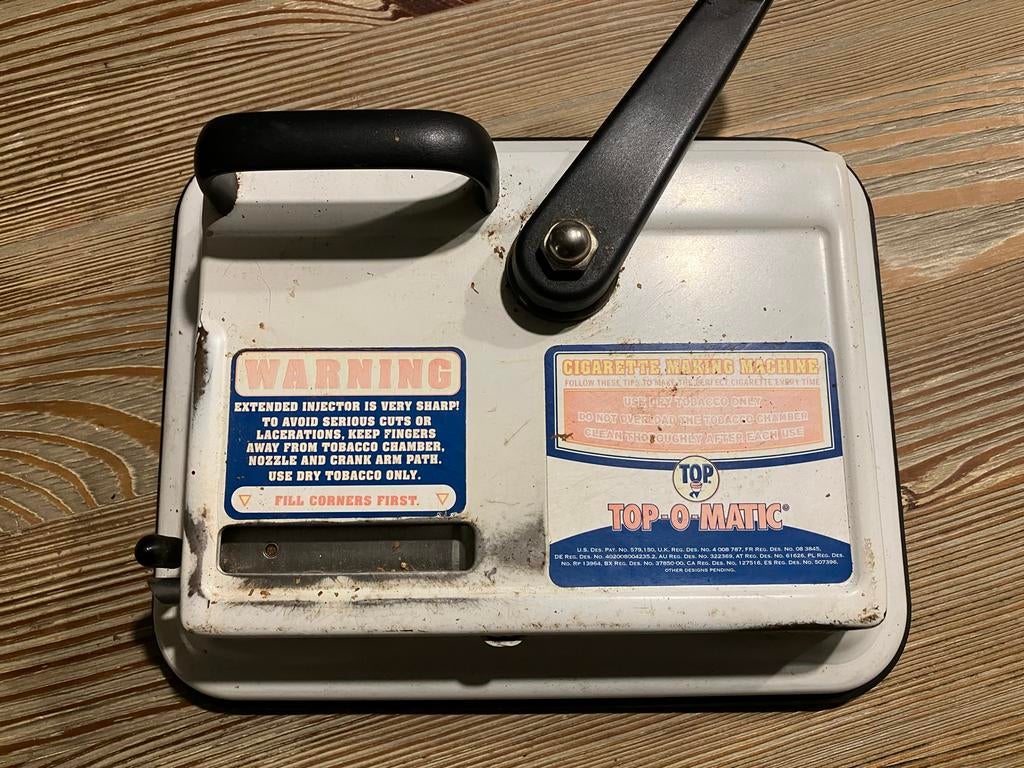 Top-O-Matic handmatige sigarettenmachine., Ophalen of Verzenden, Gebruikt, Overige typen