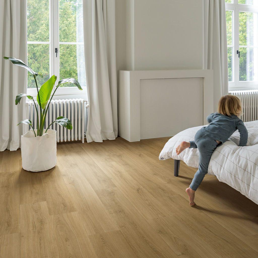 Waterbestendig Laminaat Natuur Eiken Gar. 7mm dik €12,95m2, Bruin, 75 m² of meer, Nieuw, Ophalen of Verzenden