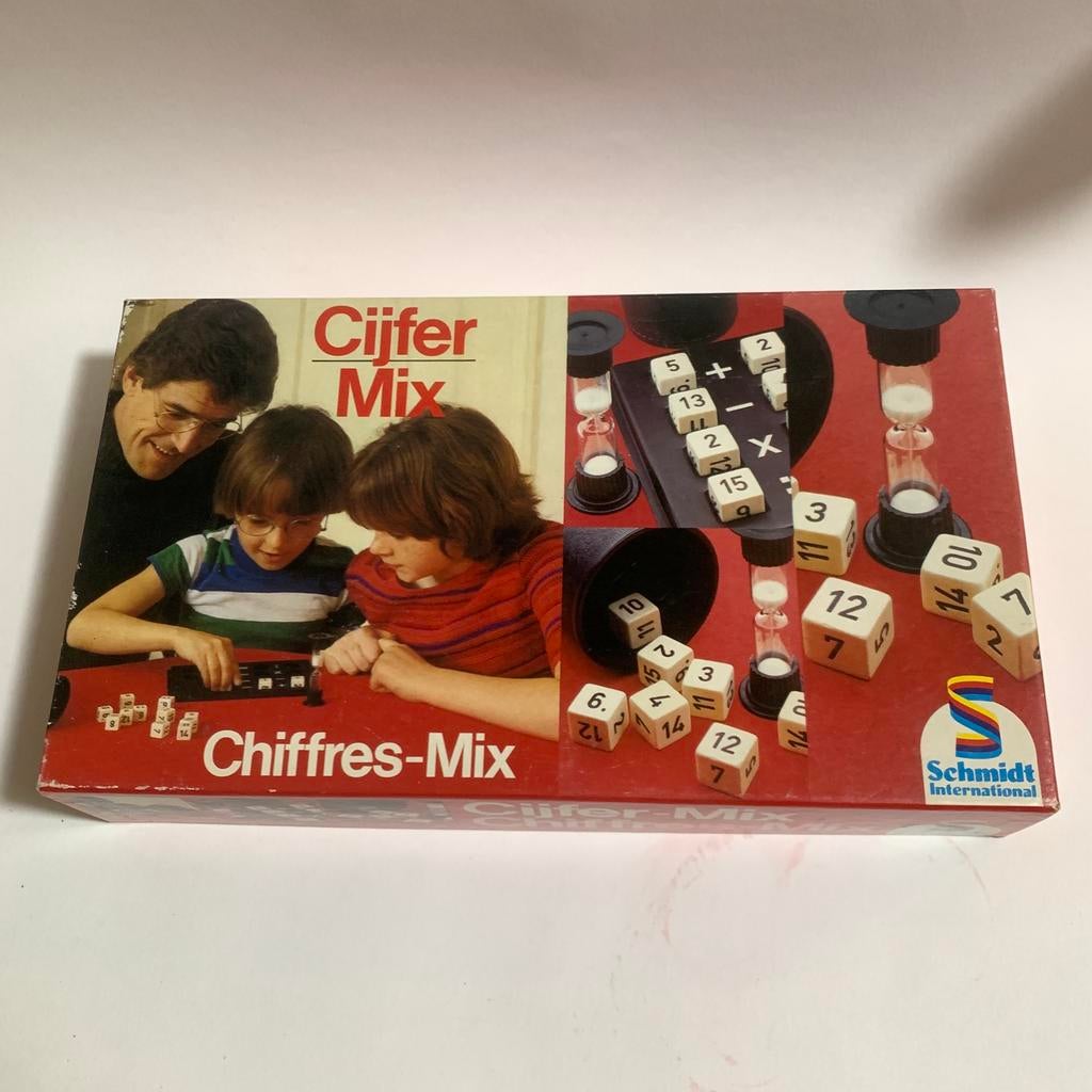 Cijfer Mix - Educatief Bordspel Schmidt vintag, Ophalen of Verzenden, Zo goed als nieuw, Rekenen