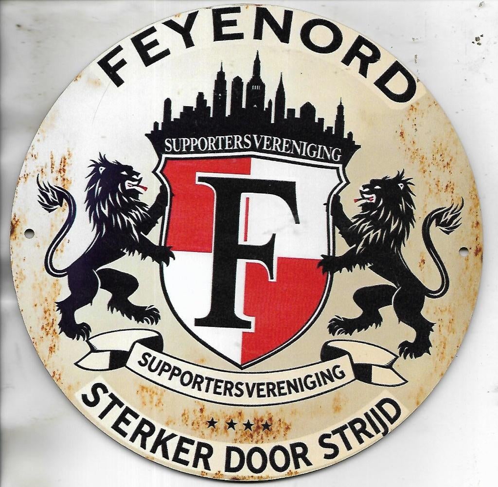 Feyenoord - supportersbord, Ophalen of Verzenden, Zo goed als nieuw, Reclamebord