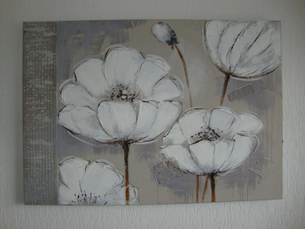 Schilderij Bloemen, Antiek en Kunst, Ophalen