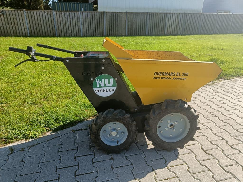 Te Huur: Elektrische dumper kruiwagen, Ophalen, Zo goed als nieuw, Elektrisch