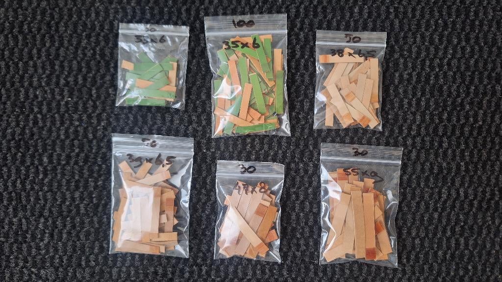 290 nieuwe lederen accordeon ventielen met kunststof duwer, Overige merken, Overige formaten, Nieuw, Ophalen of Verzenden