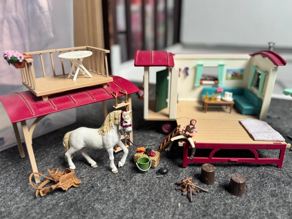 Schleich Pipowagen - Compleet!, Ophalen of Verzenden, Zo goed als nieuw, Overige typen