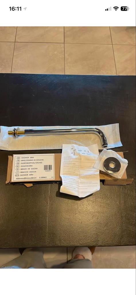 Nieuwe Douchestang Hudson Reed, Doe-het-zelf en Verbouw, Ophalen of Verzenden, Nieuw, Chroom, Douche