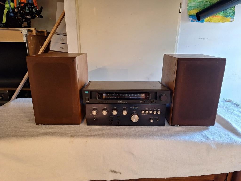 Sansui versterker AU-3900 en B&W speakers, Ophalen of Verzenden, Gebruikt, Overige merken, Overige spelers