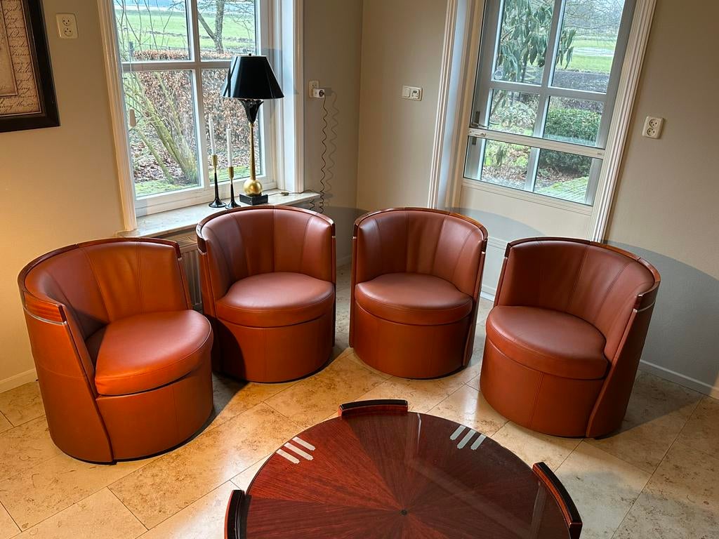 Schuitema decoforma loungeset “UNIEK”, Ophalen, Zo goed als nieuw, Leer