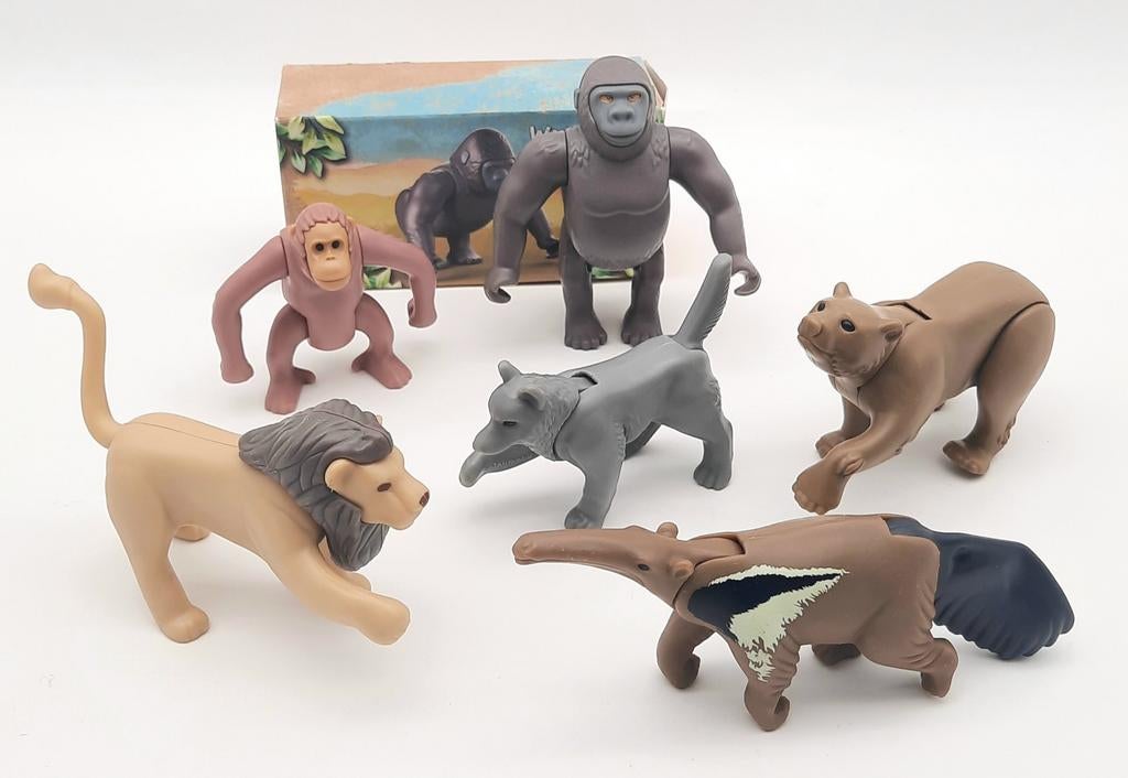 Playmobil McDonalds Wiltopia dieren 6x, Ophalen of Verzenden, Zo goed als nieuw, Complete set