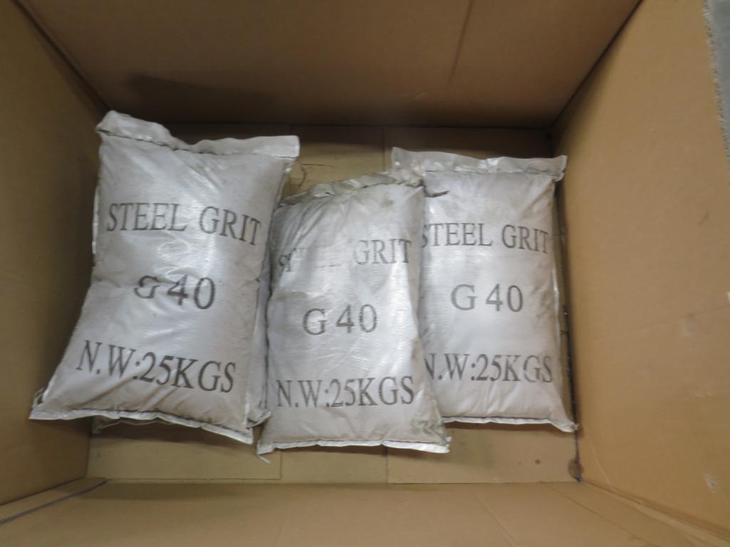 staalgrit staalkorrel g40 25 kg per zak, Ophalen, Nieuw