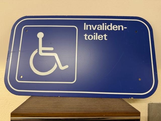 Unieke stationsplaat INVALIDE TOILET, Overige merken, Gelijkstroom, Overige typen, Ophalen of Verzenden
