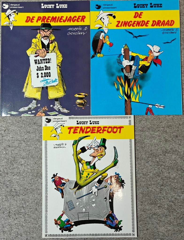 Verschillende Lucky Luke albums, Boeken, Stripboeken, Meerdere stripboeken, Ophalen of Verzenden, Zo goed als nieuw, Morris & Goscinny