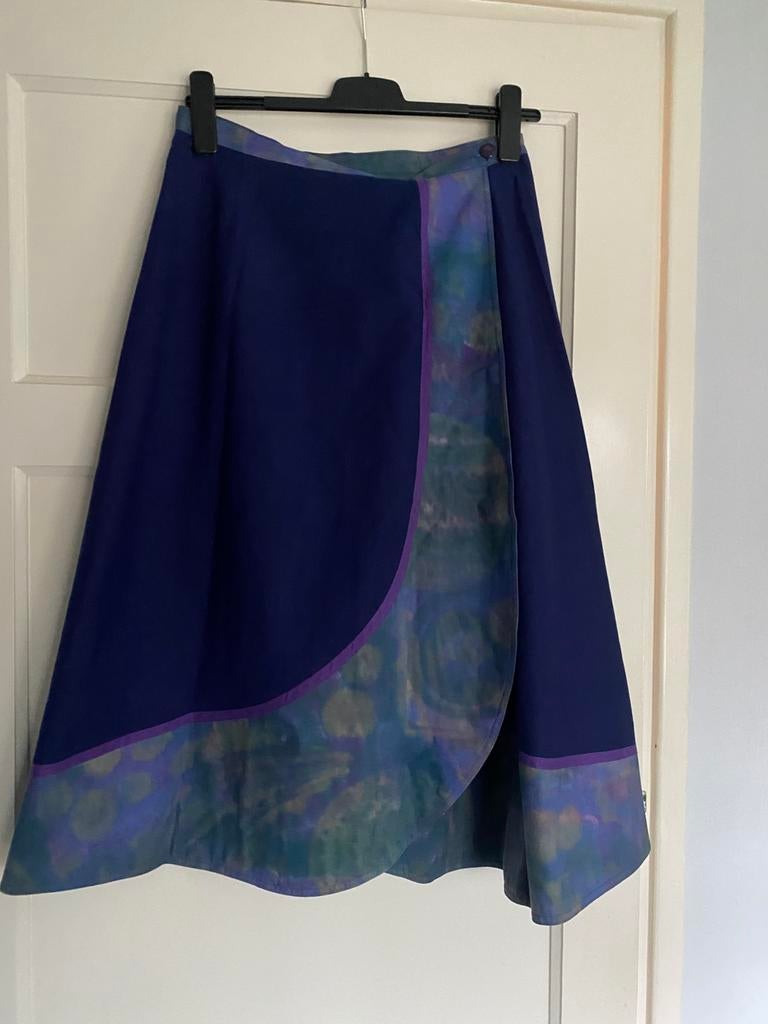 Overslag rok maat s, Maat 38/40 (M), Blauw, Ophalen of Verzenden, Zo goed als nieuw