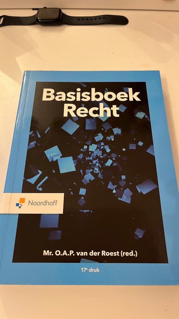 O.A.P. van der Roest - Basisboek Recht, O.A.P. van der Roest, Sociale wetenschap, Ophalen of Verzenden, Zo goed als nieuw