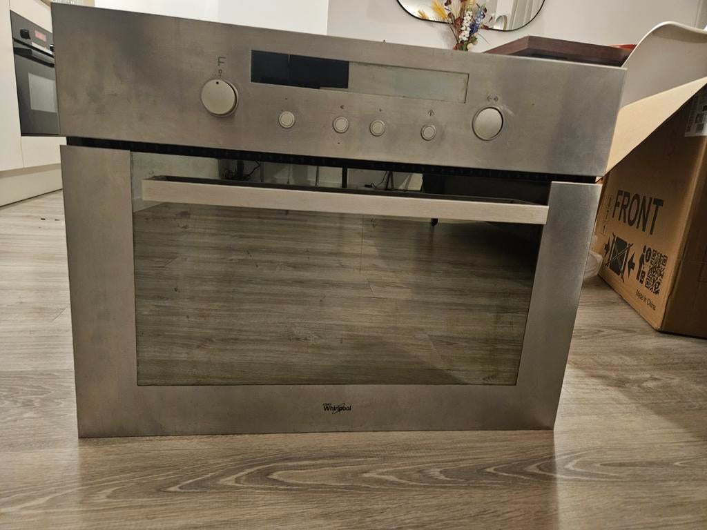 ingebouwde Whirlpool AMW 503/IX oven en magnetron combi, Ophalen, Gebruikt, Hete lucht
