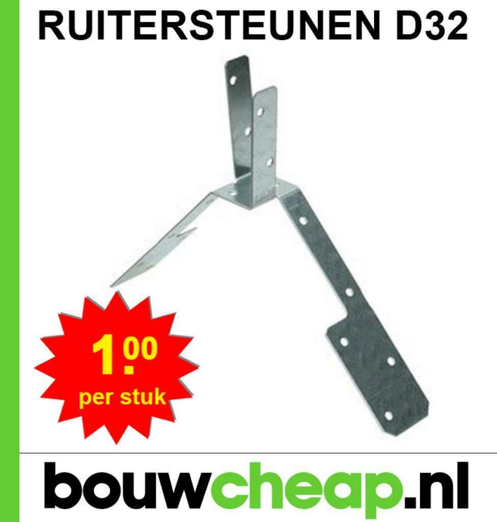 RUITERSTEUNEN D32 VERZINKT BIJ BOUWCHEAP, Ophalen, Nieuw, Metaal, Dakpannen