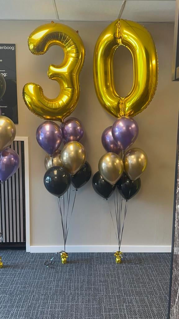 Helium ballonnen set - 30 jaar, Hobby en Vrije tijd, Feestartikelen, Ophalen of Verzenden, Nieuw, Versiering, Verjaardag