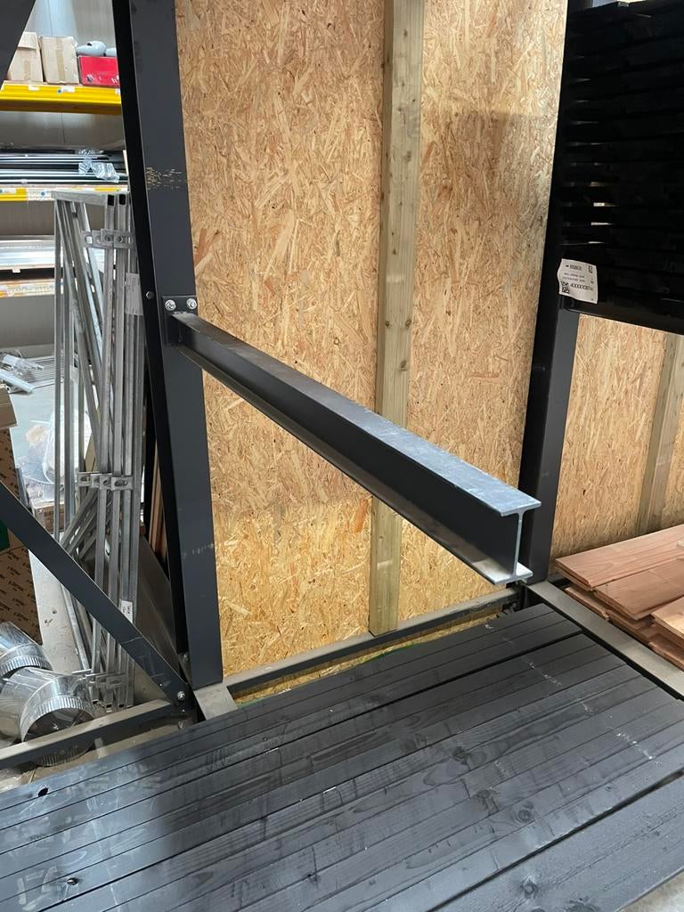 Zware dubbele draagarmstelling - 23,75 meter, Ophalen